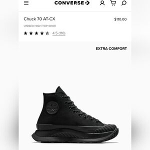 Converse Chuck 70 AT-CX Black Shoes Unisex